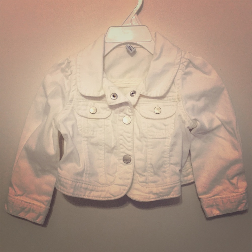 White jean jacket like new!